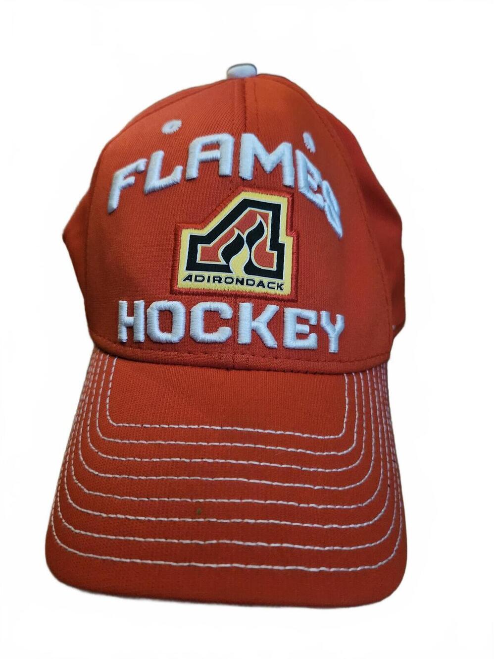 Calgary Flames Reebok Graphic Fitted Cap Hat - Size: L/XL